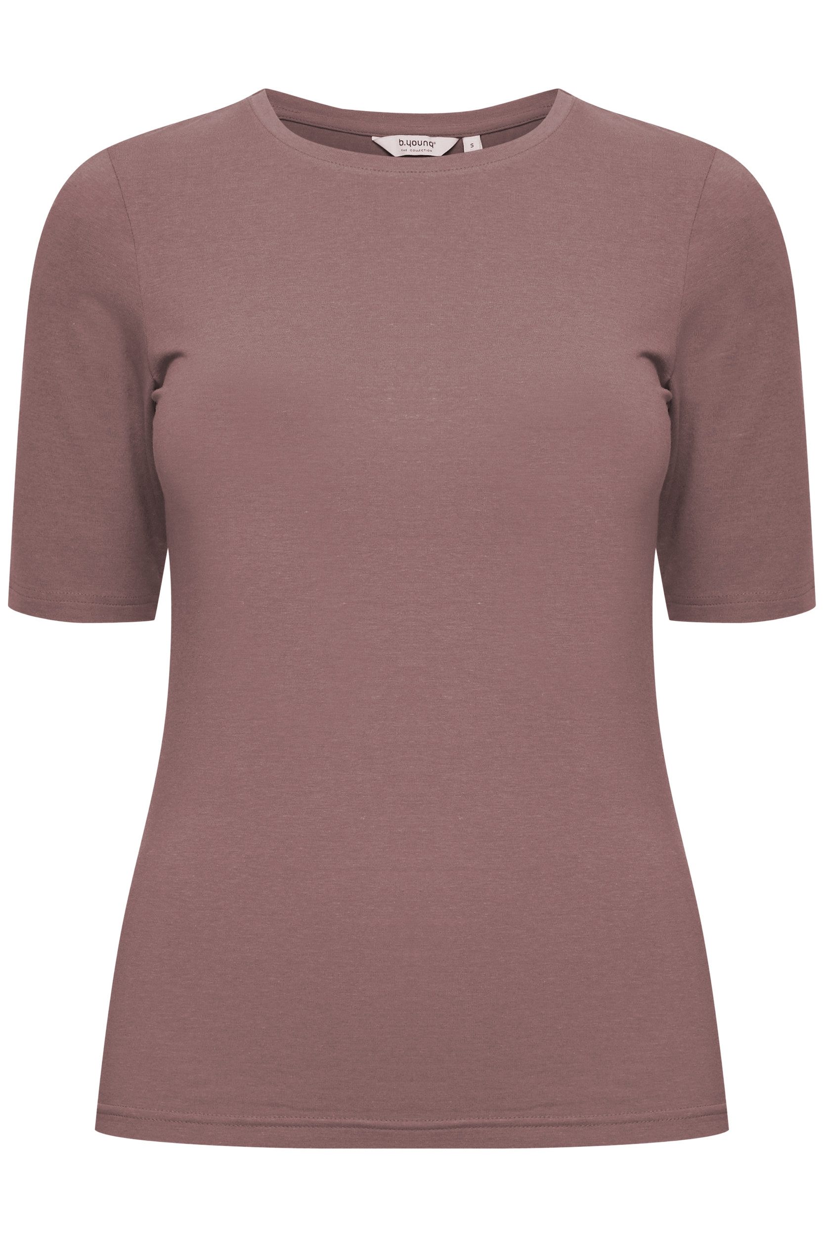 b.young T-Shirt Slim Fit Ellenbogen-Länge Rundhalsausschnitt günstig online kaufen