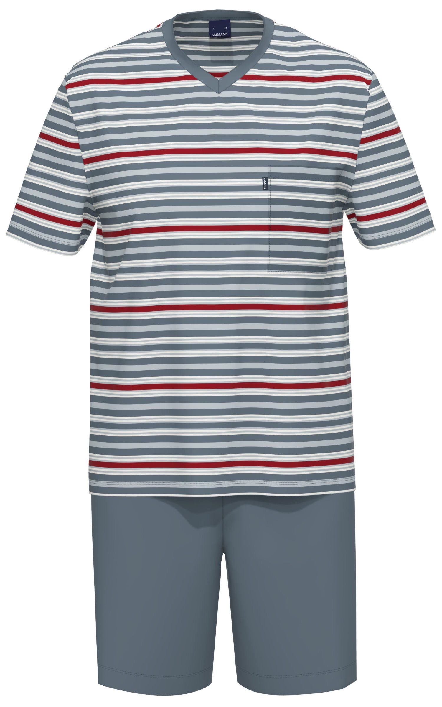 Ammann Shorty Herren Pyjama kurz (2 tlg) Baumwolle günstig online kaufen