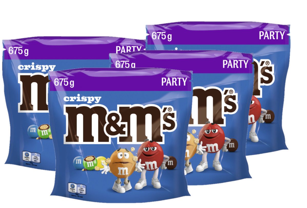 M&M's Süßigkeit M&M´S Crispy 4x 675g (2700g)