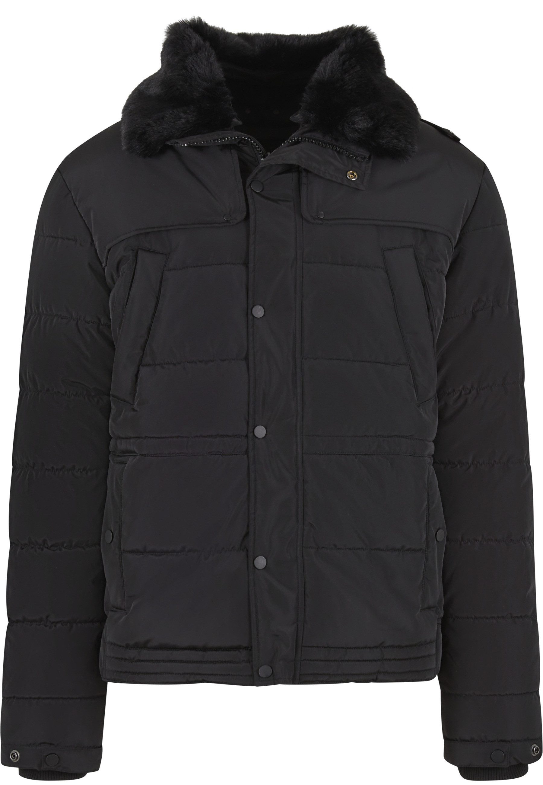 URBAN CLASSICS Winterjacke Urban Classics Puffer Jacket With Detachable Fur Collar (1-St)