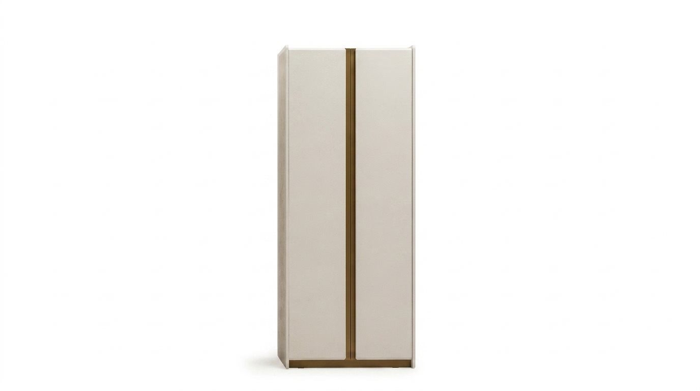 JVmoebel Kleiderschrank Modernes Kleiderschrank 2-türig Schrank Garderobenschrank Beige Neu (1-St., 1-tlg)