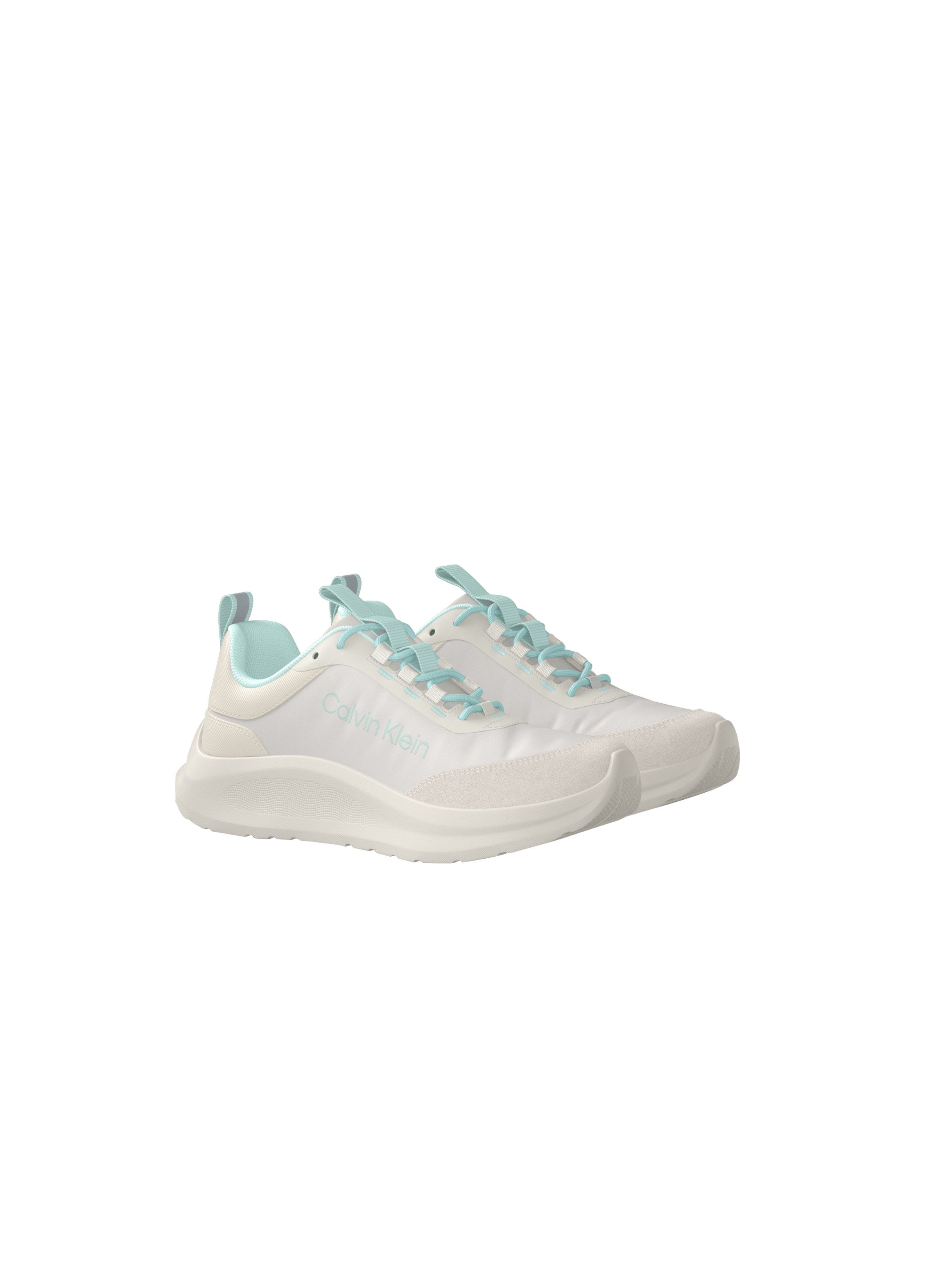 Calvin Klein LIGHT EVA RUN ESS LAC NY-SU WMN Plateausneaker Schnürschuh, Halbschuh, mit Anziehlasche