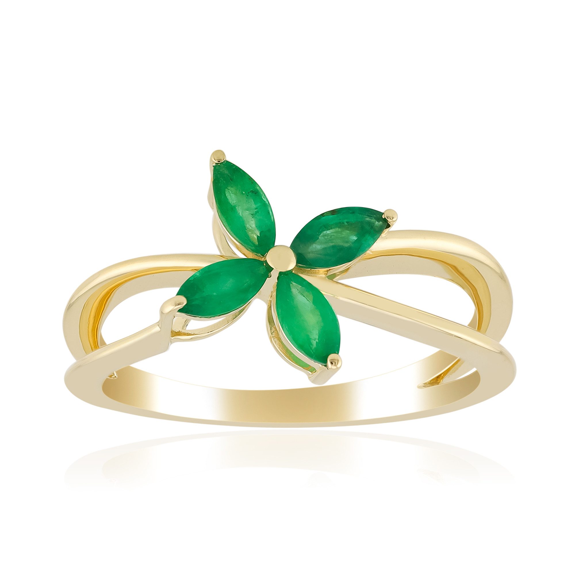 Cavill Goldring Nova Era Smaragd Gold Ring (1-tlg)