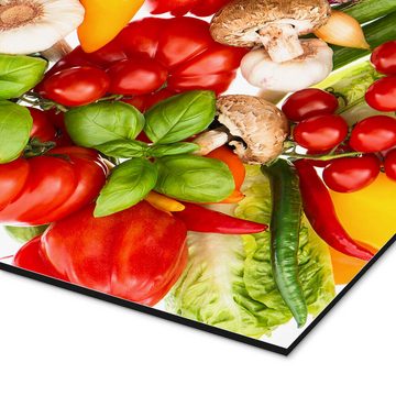 Posterlounge Alu-Dibond-Druck Editors Choice, Frisches Gemüse und Kräuter, Küche Fotografie