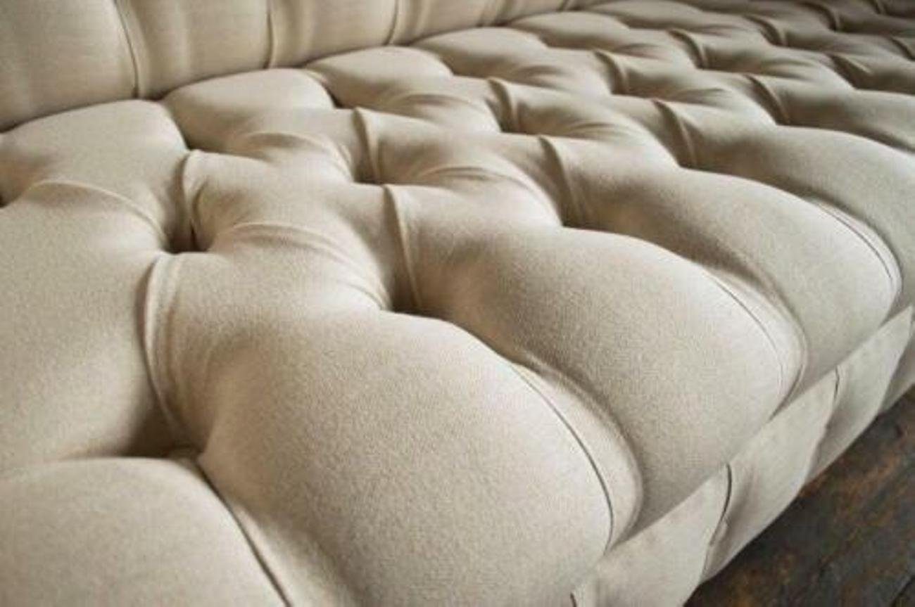 Couchen Europe XXL Sofa 3-Sitzer Designer Couch Made Sofas Polster JVmoebel Textil, in 3 Sitzer Weiße