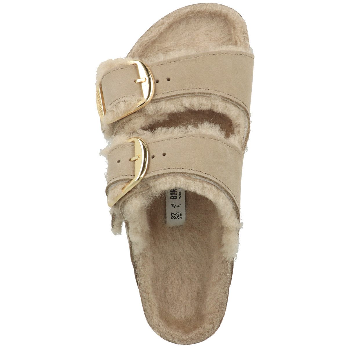 Birkenstock Arizona Big Buckle Lammfell geöltes Nubukleder normal Sandale S günstig online kaufen
