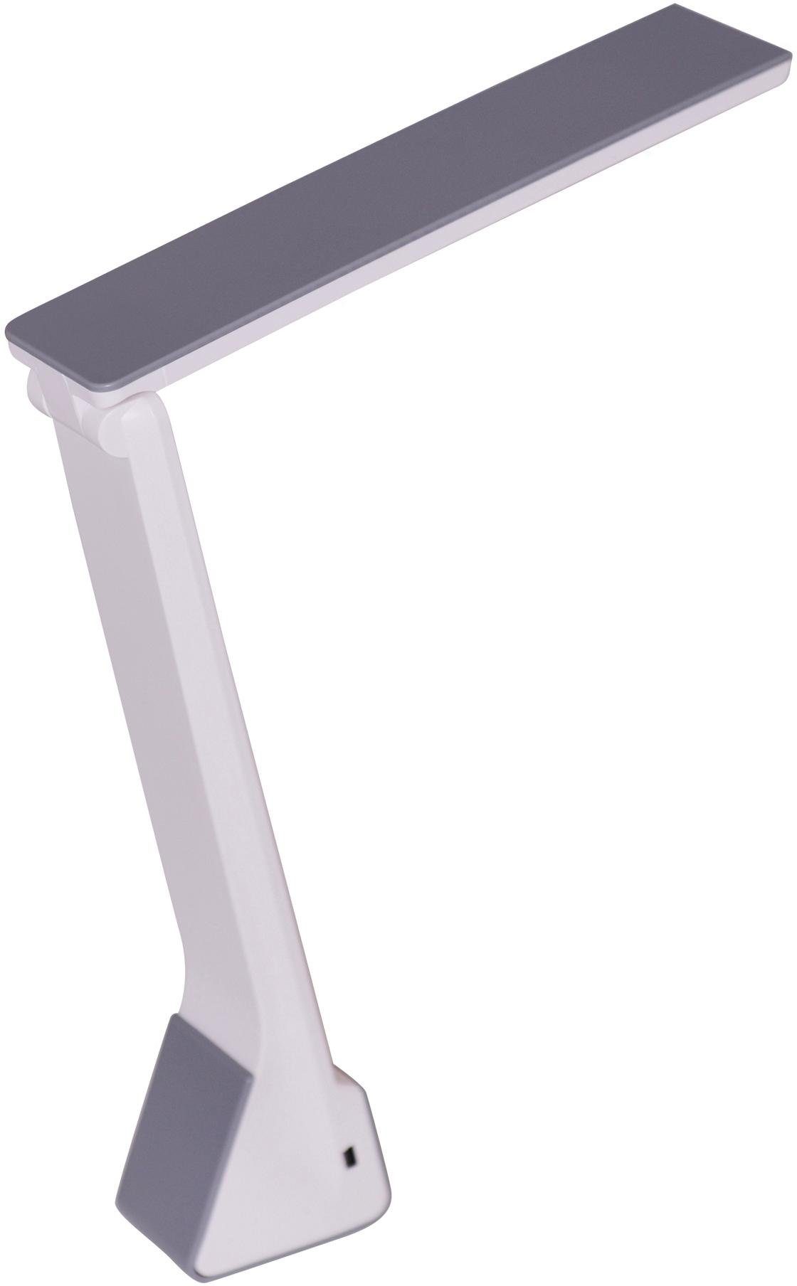 LED Tischleuchte näve Warmweiß grau/weiß Neutralweiß, fest USB-Ladefunktion, integriert, AKKU, Helligkeitsstufen, Kaltweiß, mehrere Farbwechsel, LED