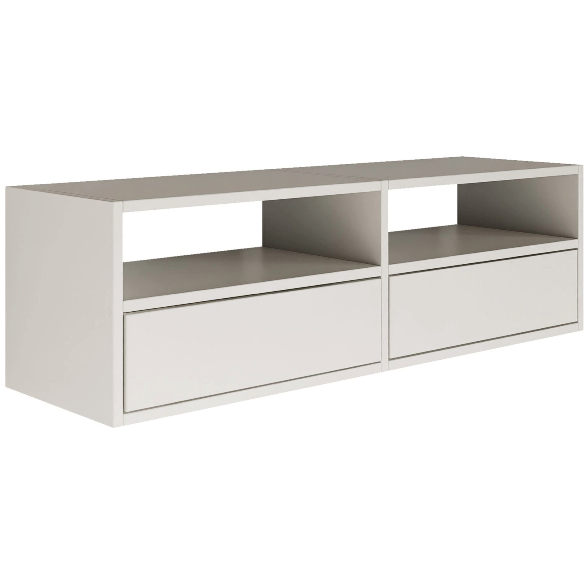 Selsey TV-Schrank FRAMME TV-Lowboard hängend 150 und 100 cm, mit Fächern und Ablagen