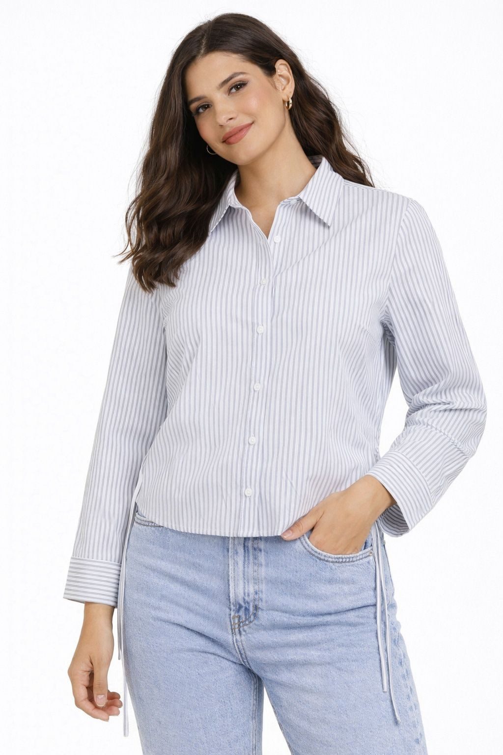 YAYA Klassische Bluse Bluse mit Kordelzügen