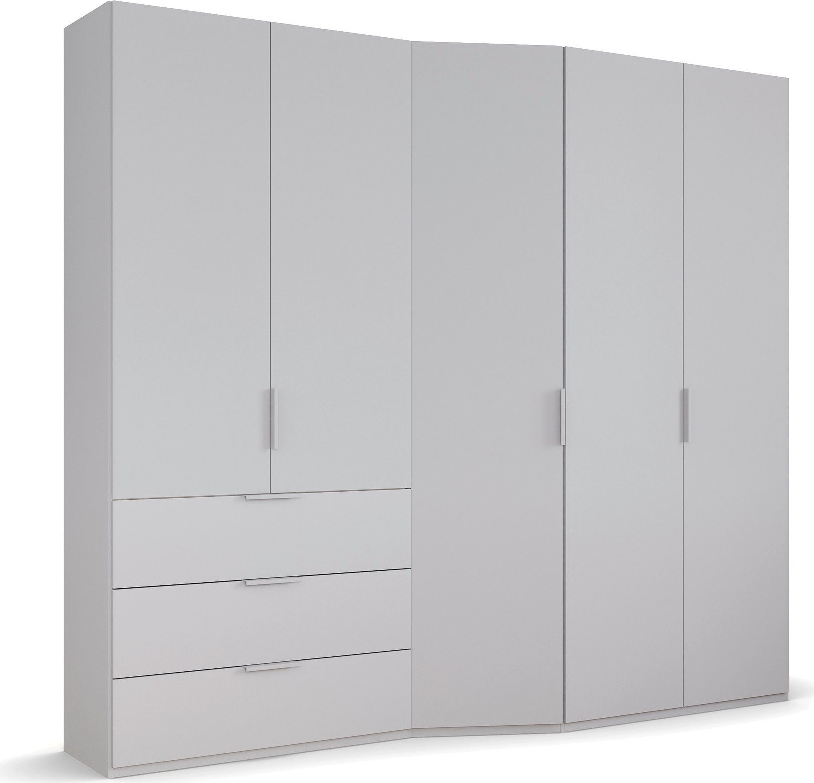 rauch Drehtürenschrank Kleiderschrank Schrank Garderobe Wäscheschrank WAVE in 2 unterschiedlichen Tiefen, mit Soft-Close Funktion MADE IN GERMANY