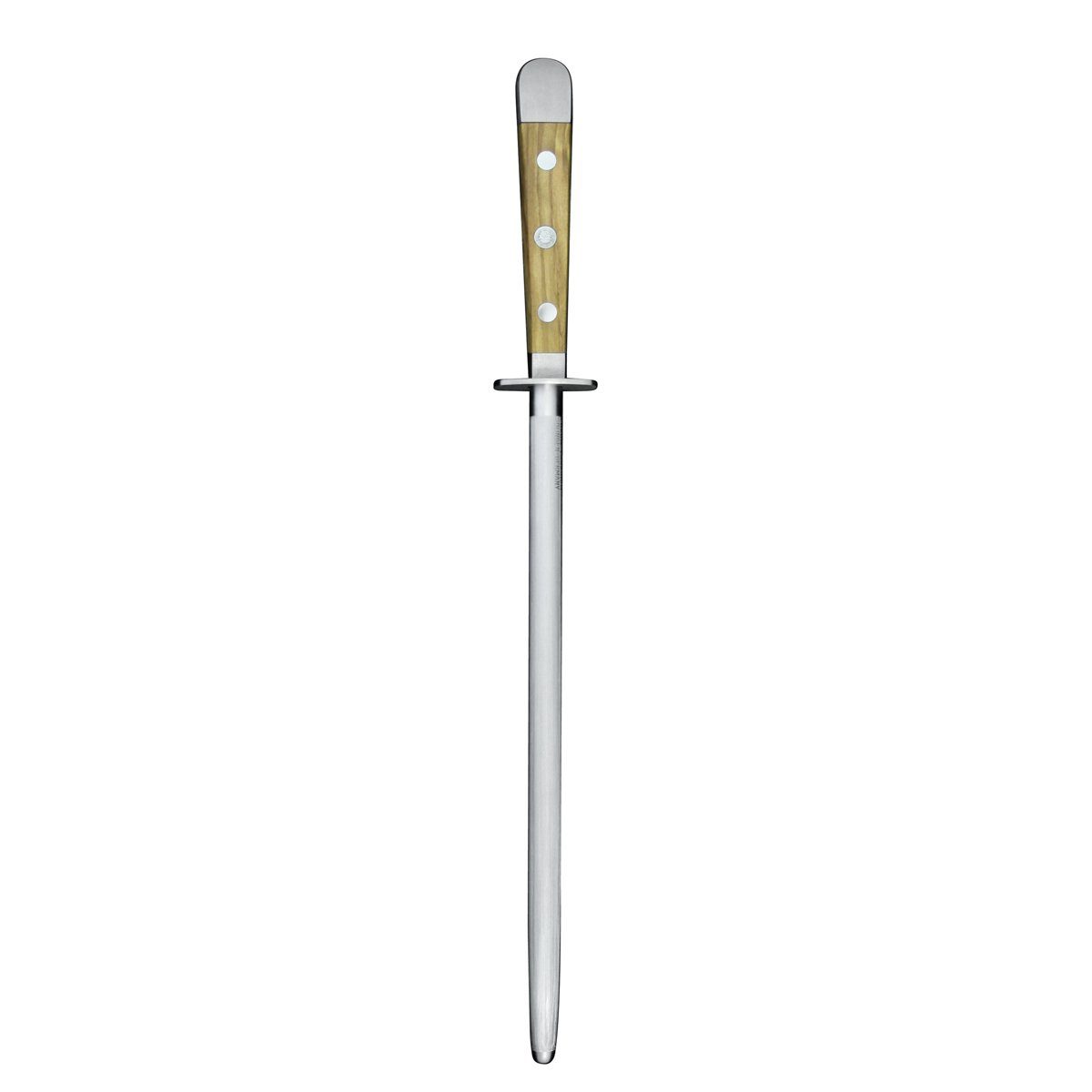 Güde Messer Solingen Точилки для ножей Alpha Olive, Wetzstahl 26 cm - CVM-Messerstahl - Griffschalen Olivenholz