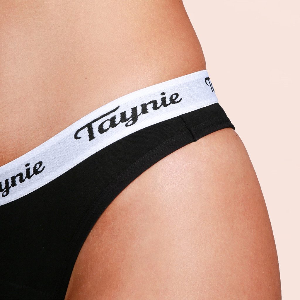 Taynie Periodenslip String active - Periodenunterwäsche leichte Blutung - Damen (1-St., 1er-Pack) Auslaufsichere Periodenunterwäsche / Periodenslip aus Bio Baum – Bild 3 von 5
