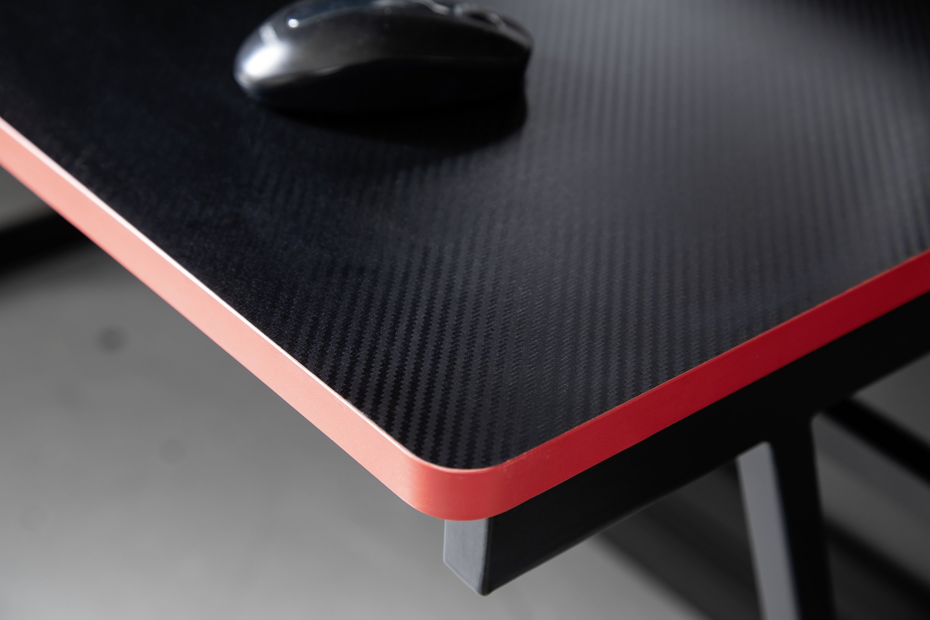 Schreibtisch Holzwerkstoff,Metall möbelando Desk cm), aus schwarz Gaming mcRACING in 120x75x60 (BxHxT: