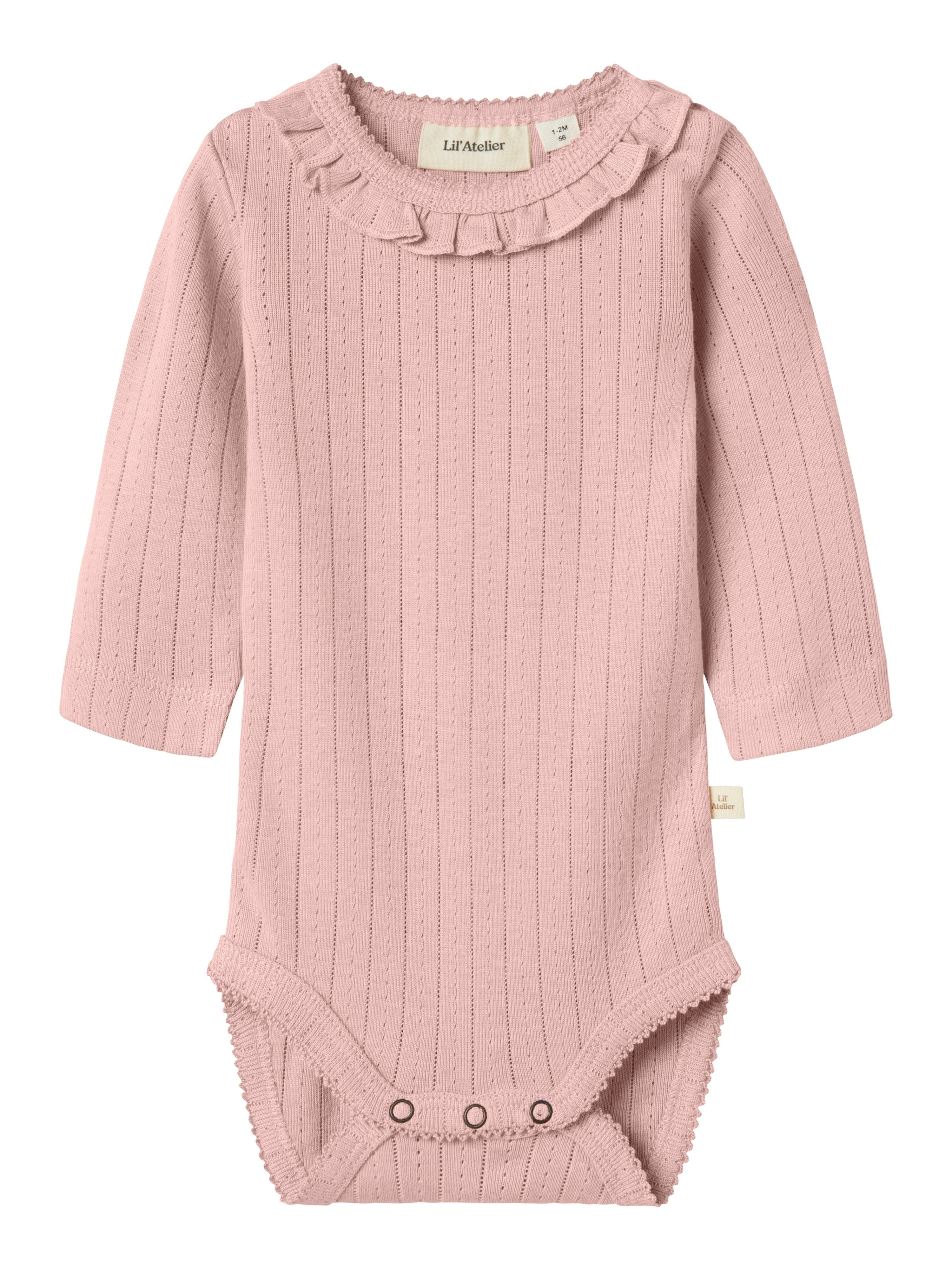 Lil' Atelier Langarmbody NBFRACHEL NIS LS SLIM BODY LIL NOOS mit Rüschen