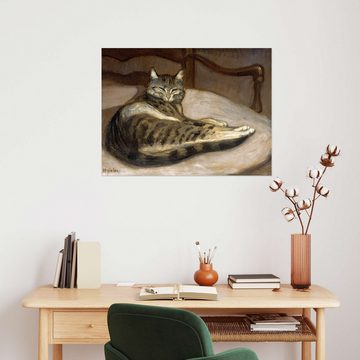 Posterlounge Wandfolie Théophile-Alexandre Steinlen, Katze auf einem Sessel, Malerei