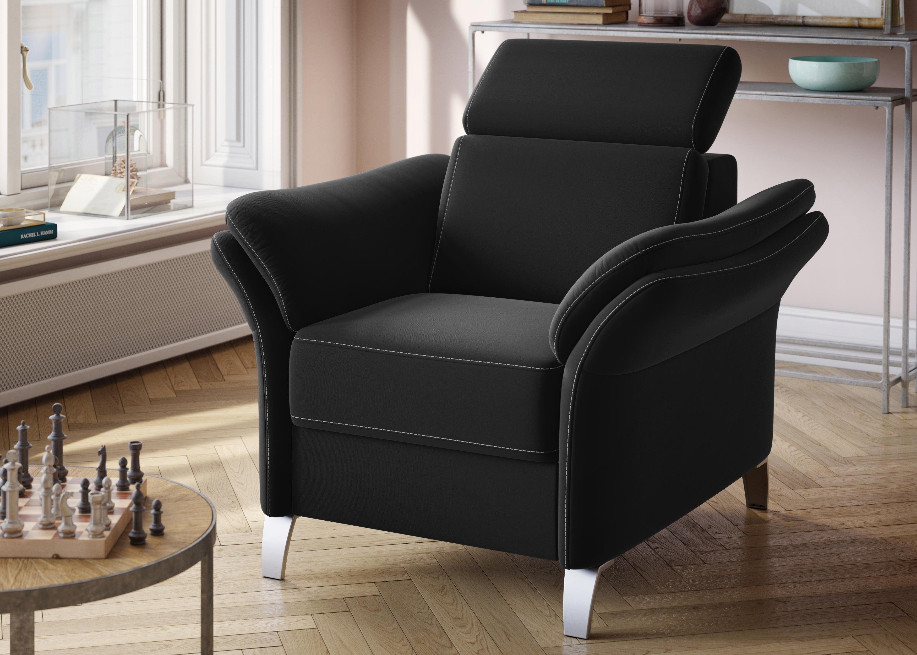 sit&more Sessel Vincenzo, inklusive Kopfteilverstellung günstig online kaufen
