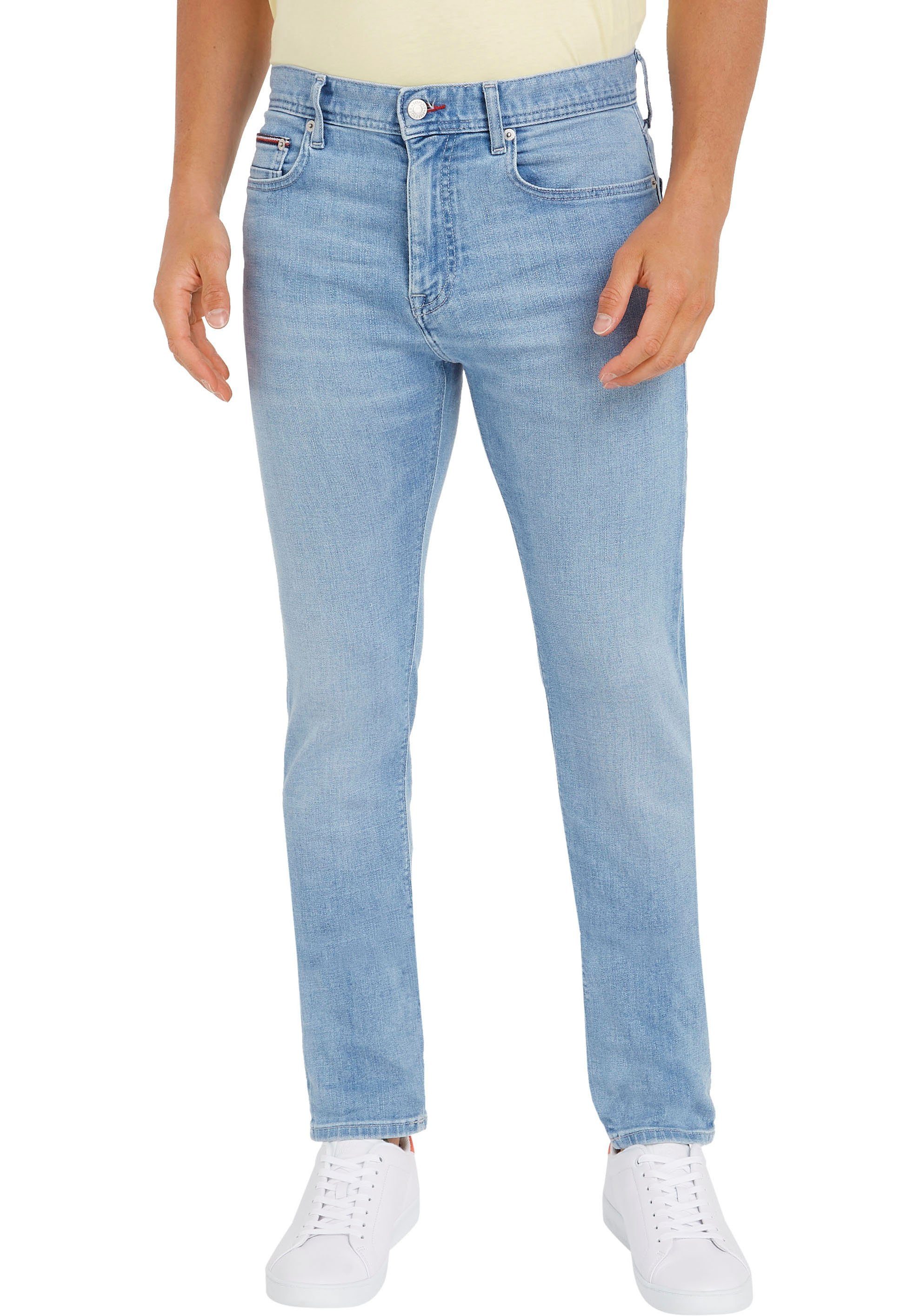 Tommy Hilfiger Slim-fit-Jeans SLIM BLEECKER PSTR (1-tlg) mit Tommy Hilfiger Kontrastdetails emmet indigo | Stretchjeans