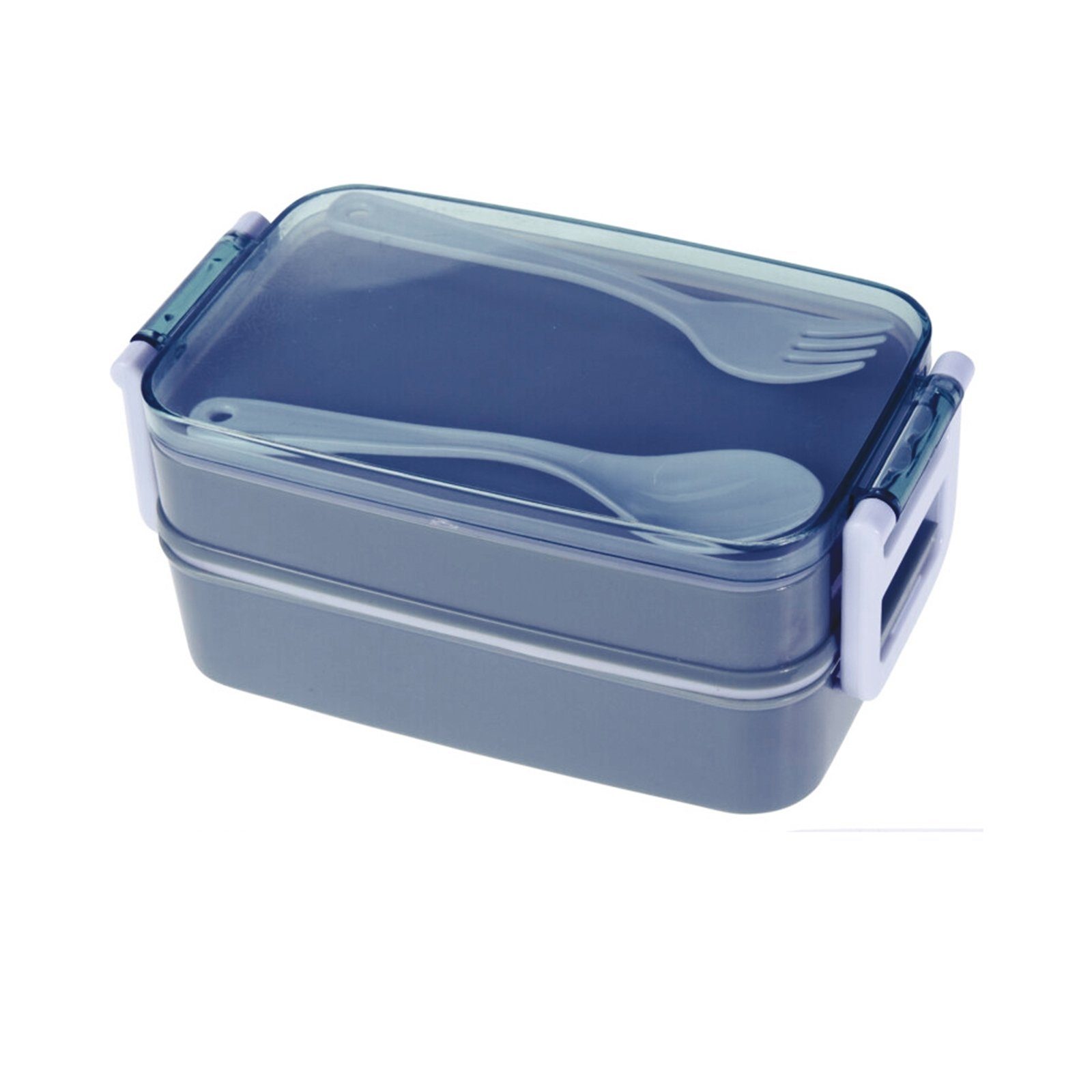 mit Kunststoff, Blau Besteck Lunchbox Lunchbox Kunststoff Neuetischkultur