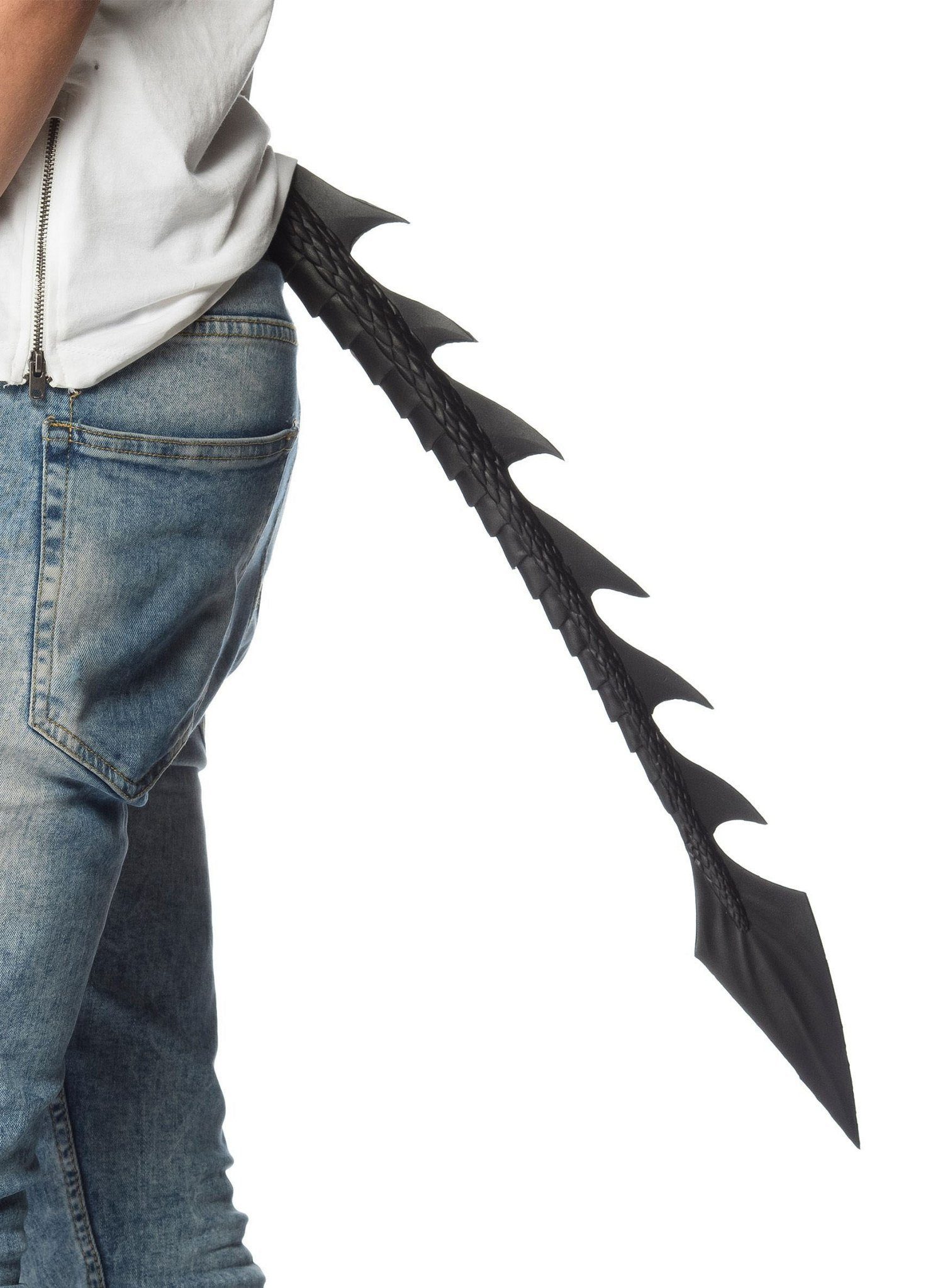 Kostüm Drachenschwanz schwarz