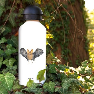 Mr. & Mrs. Panda Trinkflasche Fledermaus Flügel - Weiß - Geschenk, Trinkflasche, Kinder Trinkflasch, Bruch- und auslaufsicher