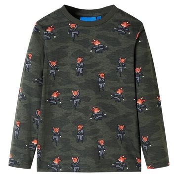 vidaXL Pyjama Kinderpyjama mit Langen Ärmeln Khaki 116