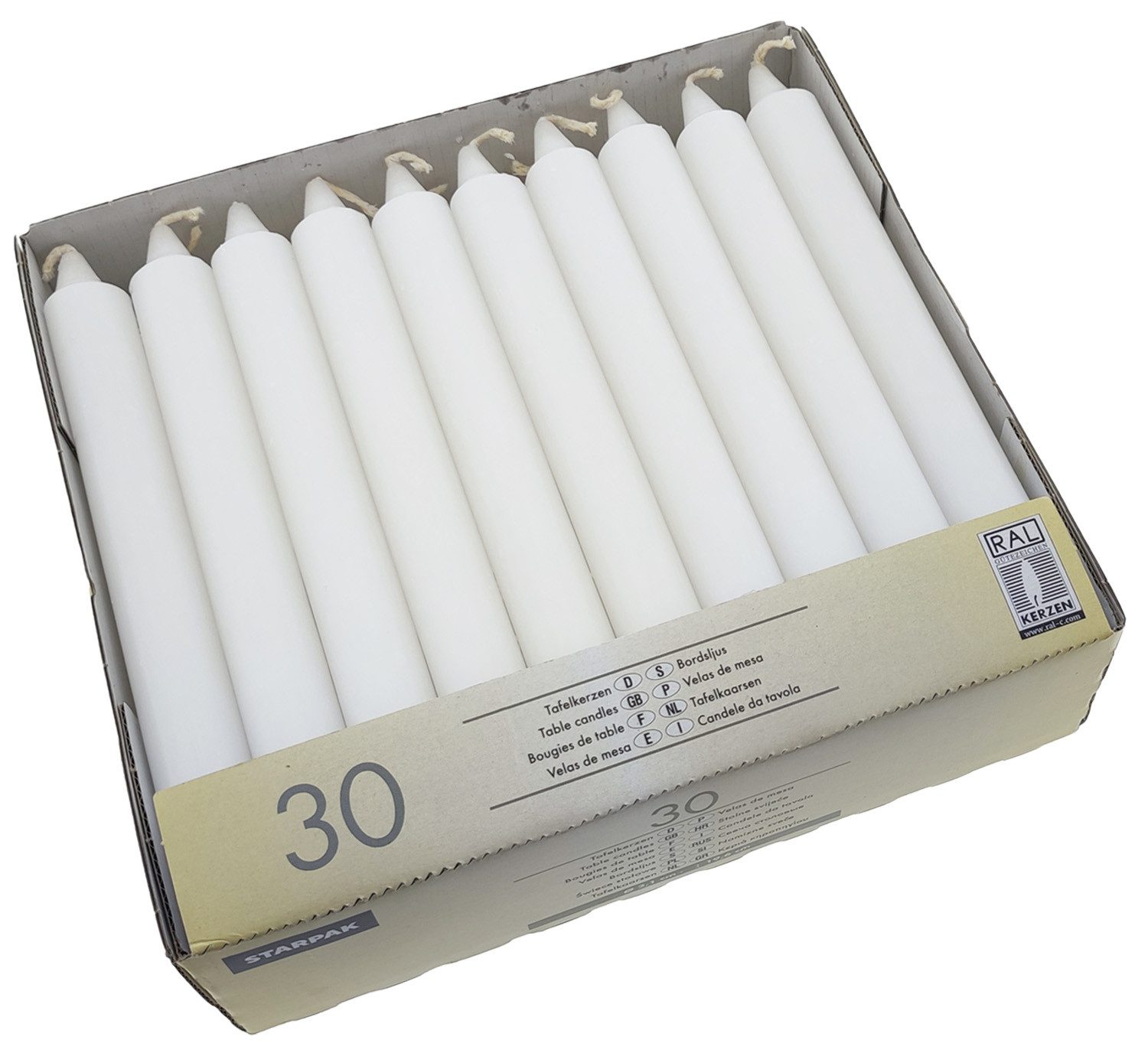 PAPSTAR Tafelkerze 30 Tafelkerzen Durchmesser 2,1 günstig online kaufen