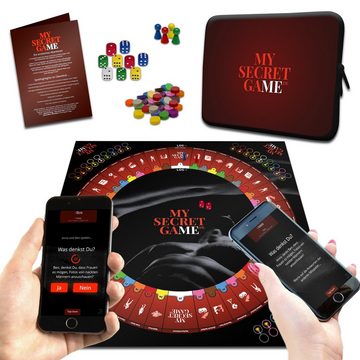 MySecretGame Spiel, Interaktives Brettspiel Erotik-Spiel für Smartphone Tablet ab 18 Jahre