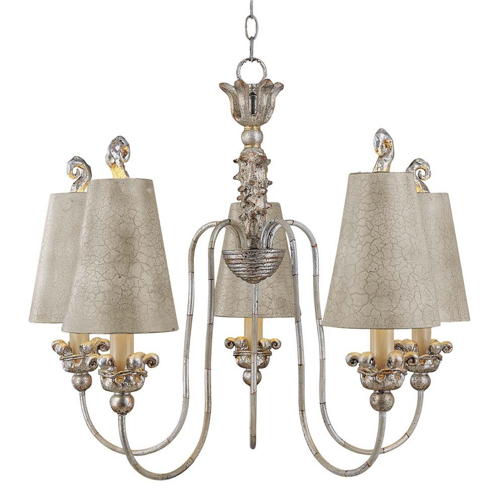 Elstead LIGHTING Люстры, Leuchtmittel nicht inklusive, Люстры Hängelampe Deckenleuchte Stahl Silber Gold
