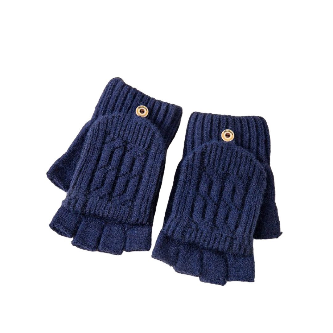 Coonoor Strickhandschuhe Halbfingerhandschuhe mit Kappe,Winter Flip günstig online kaufen