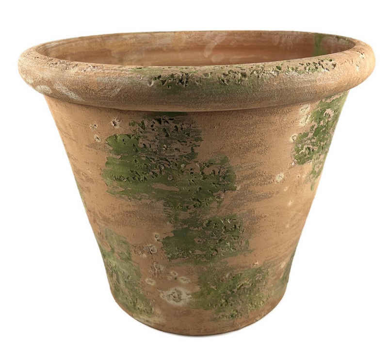 Hirsch Terracotta Blumentopf Vaso Caspo 40 cm Galestro Antik handgefertigt