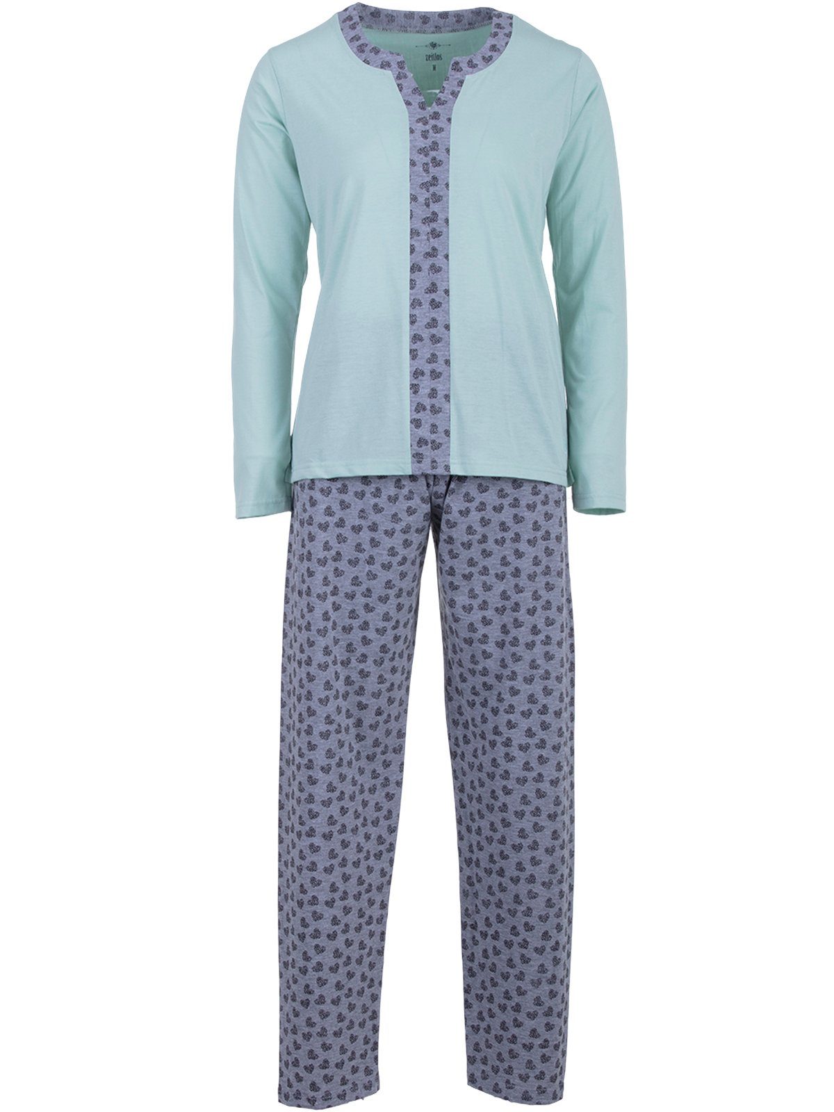 Schlafanzug Pyjama Set Langarm - Borte Herz