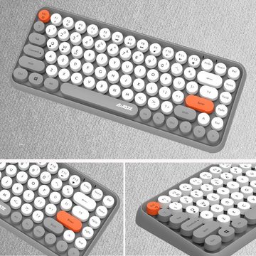 FELiCON Bequeme Bedienung Tastatur (Kompakte Portabilität, Intelligenter Schlafmodus, Ergonomisches Design)