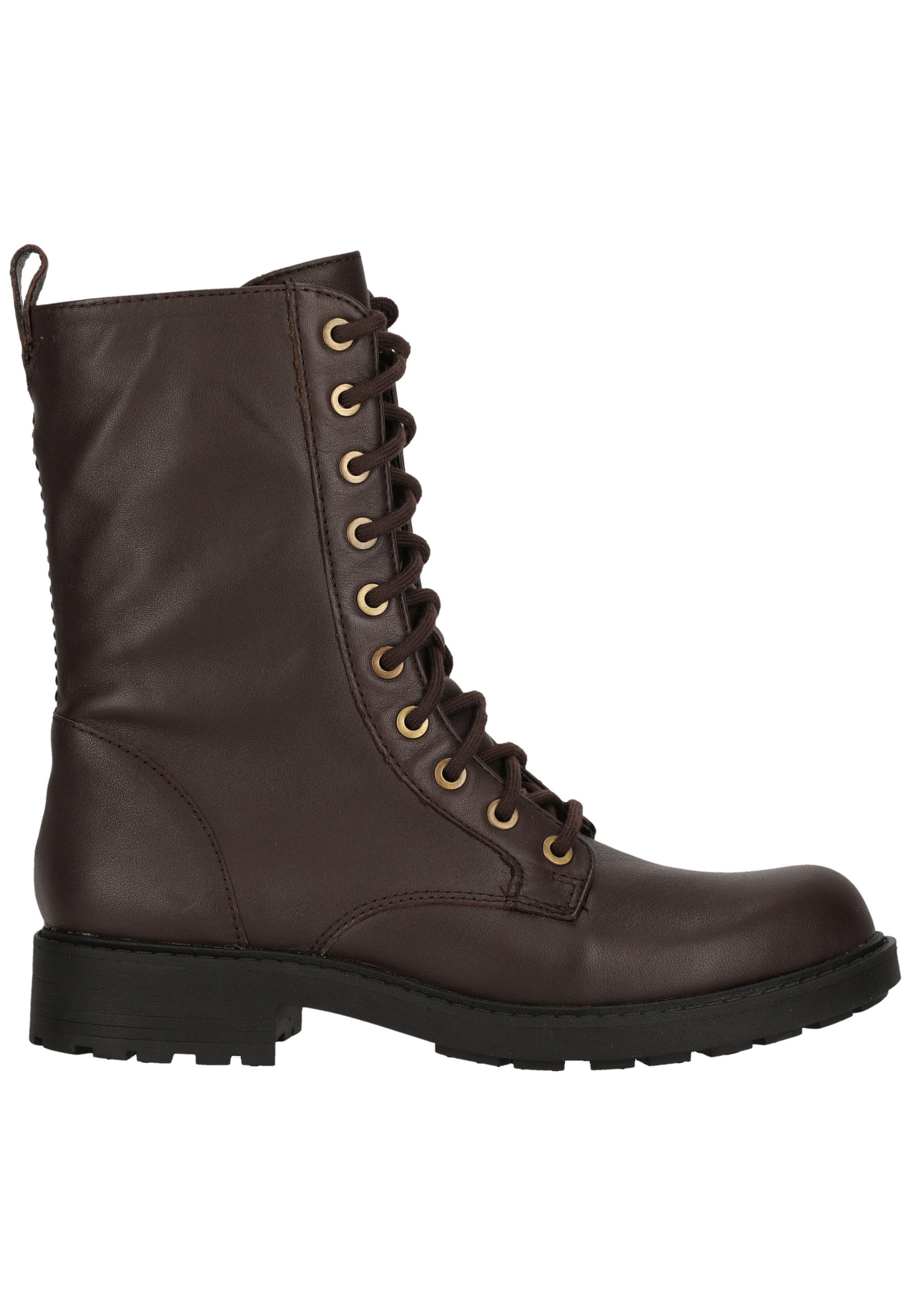 Clarks Orinoco2 Style Dark Brown Lea Stiefel mit klassischer Schnürung