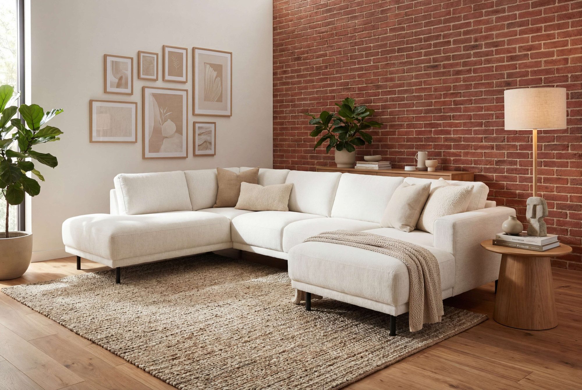 Home affaire Wohnlandschaft Sveeva, U-Form, XXL, B.310 cm, schwarze Metallfüße, langlebiger Webstoff, mit Wellenunterfederung, viele Farben