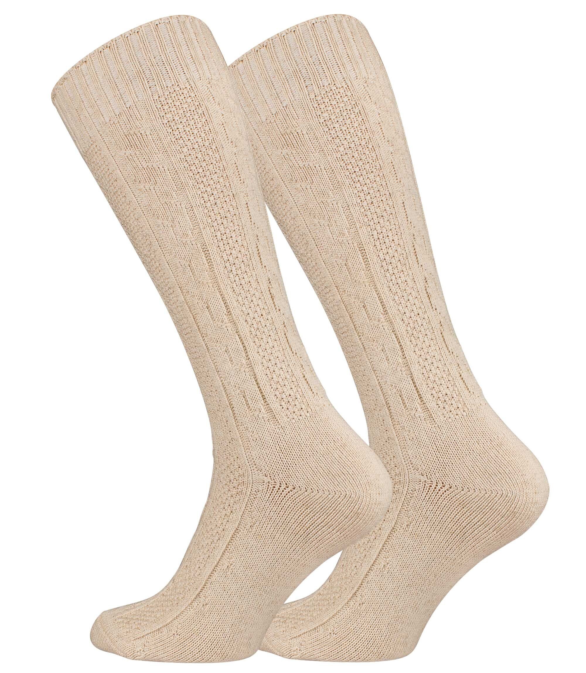 Cotton Prime® Trachtensocken mit Zopfmuster