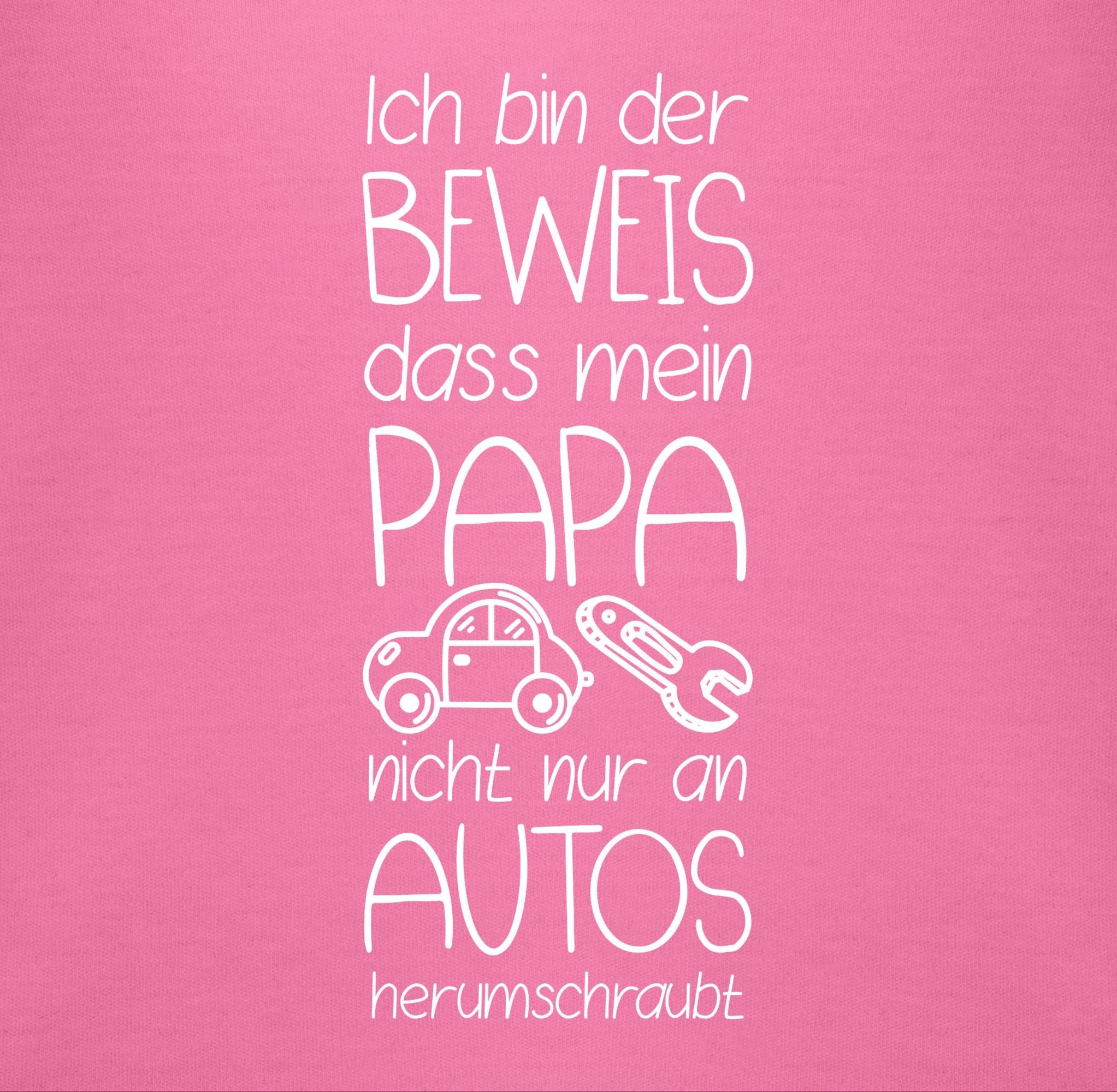 Sprüche Beweis mein 3 bin Papa herumschraubt Autos nur nicht Ich an Pink dass Lätzchen wei, Baby der Shirtracer