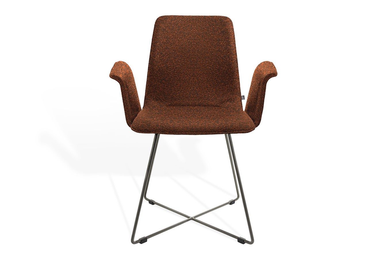 KFF Armlehnstuhl Armlehnstuhl Maverick Stoff braun
