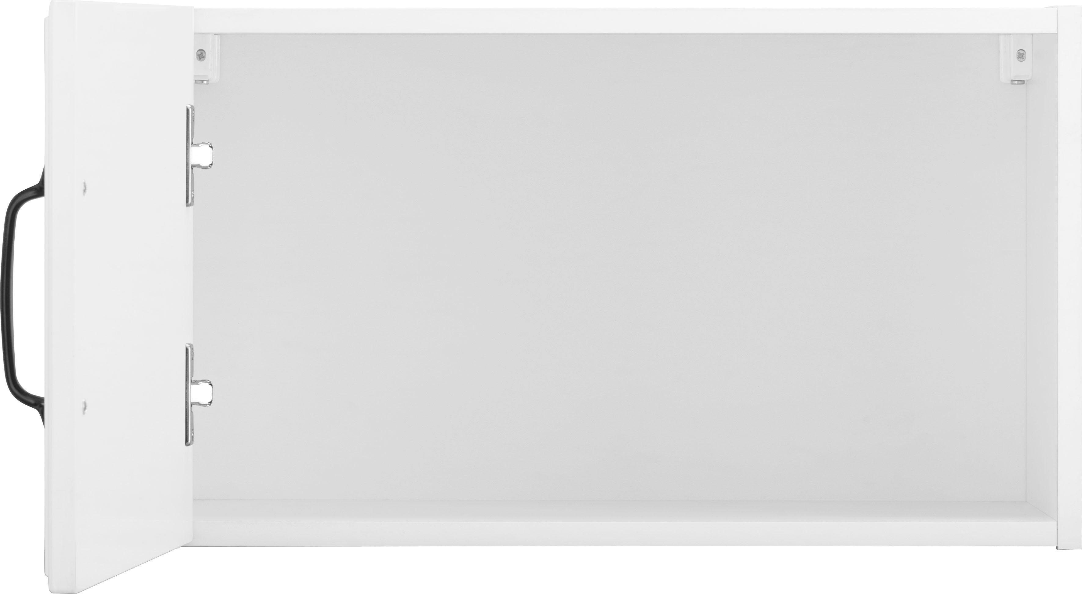 wiho Küchen Kurzhängeschrank breit | cm 60 Erla Kassettenfront mit weiß weiß/weiß
