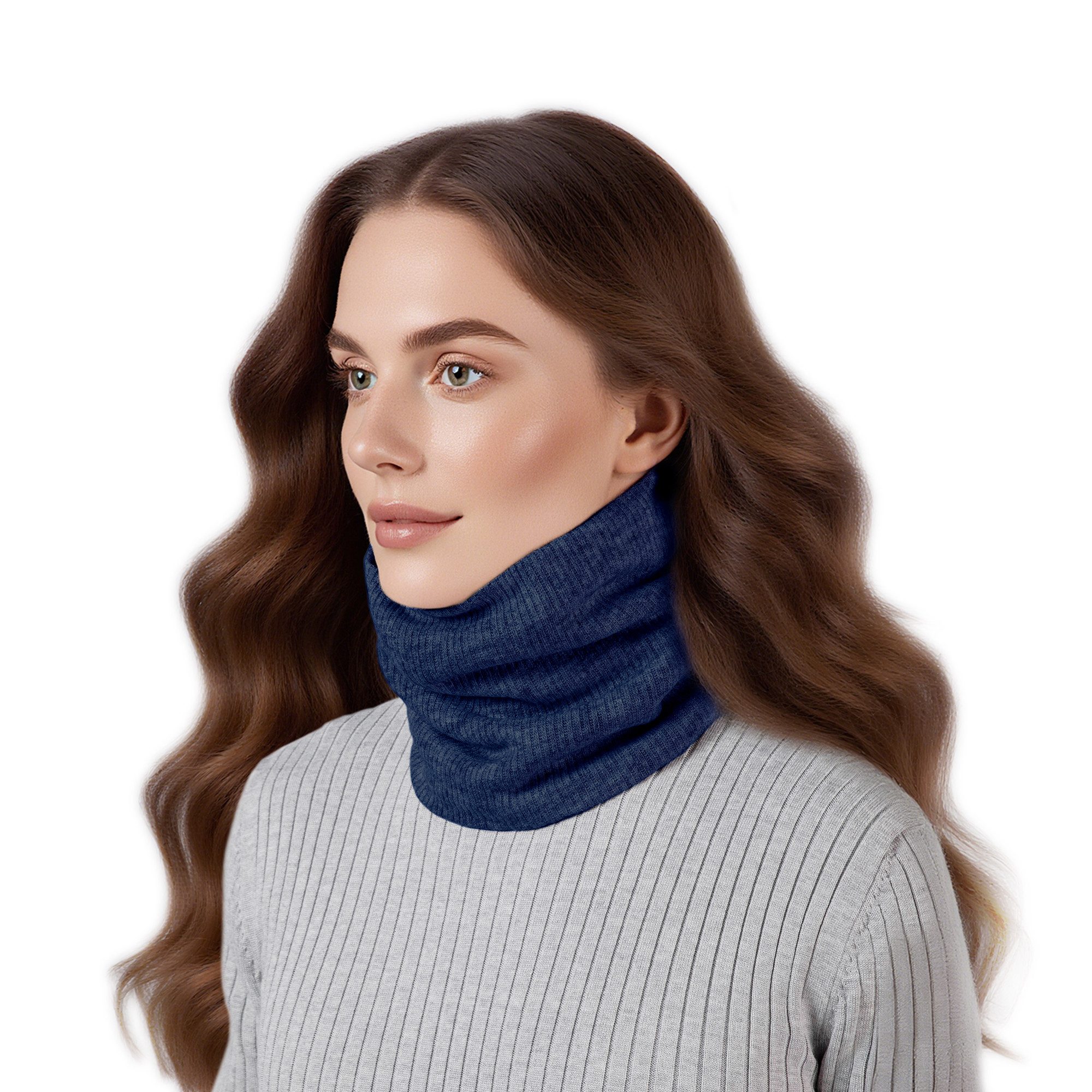 Miss Lulu Loop Fleece-Halstuch – doppellagiger Winter-Halswärmer, Damen & Herren, (1-St) – Bild 3 von 5