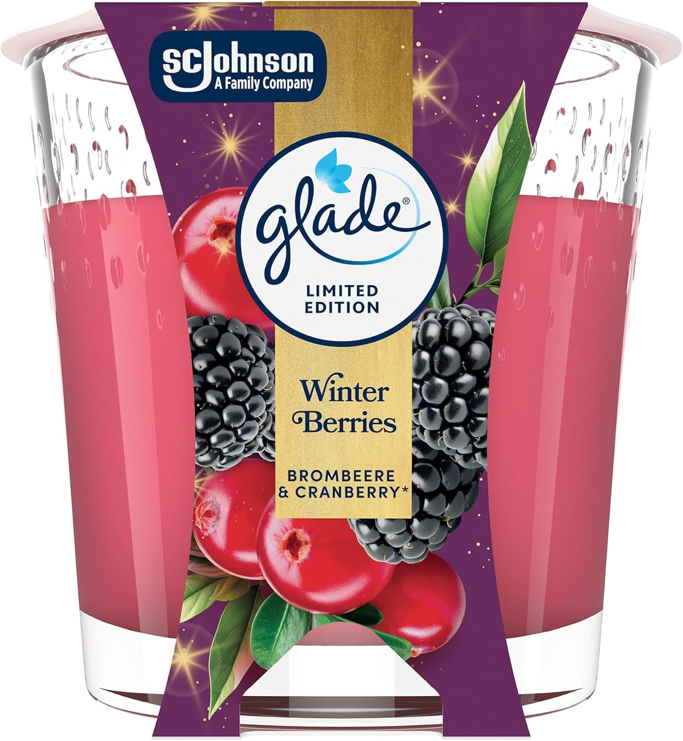 Glade Duftkerze Duft-Kerze Winter Berries, 112g Limited Edition