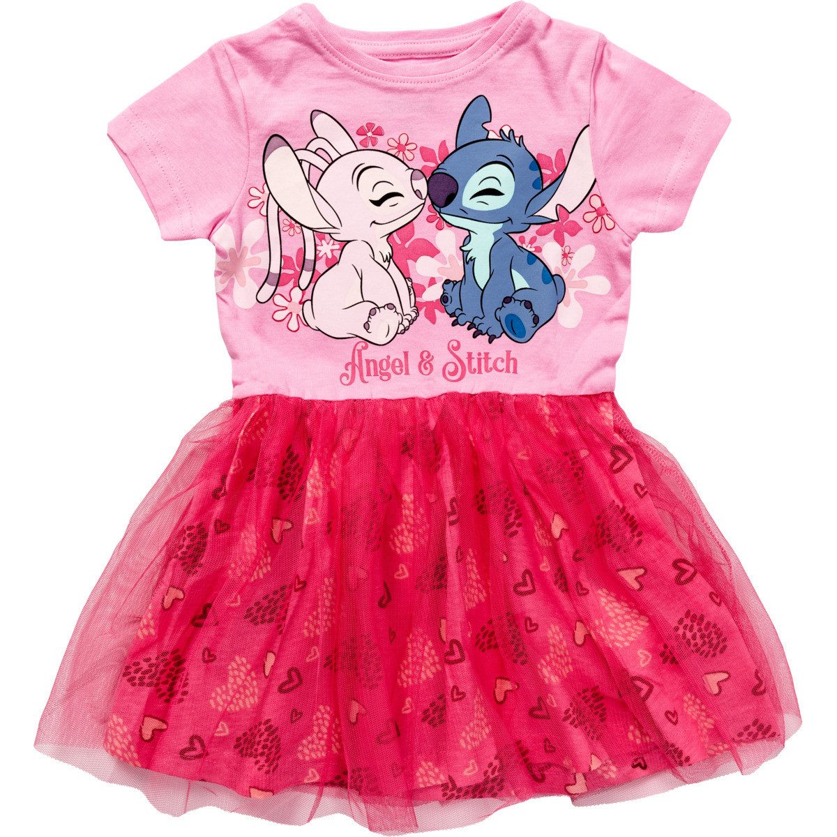 Disney Jerseykleid Lilo & Stitch Mädchen (1-tlg) Bekleidung, Outfit, Dress, Robe, Sommerkleid