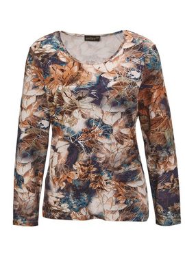 GOLDNER Print-Shirt Kurzgröße: Druckshirt mit leichtem Glanz