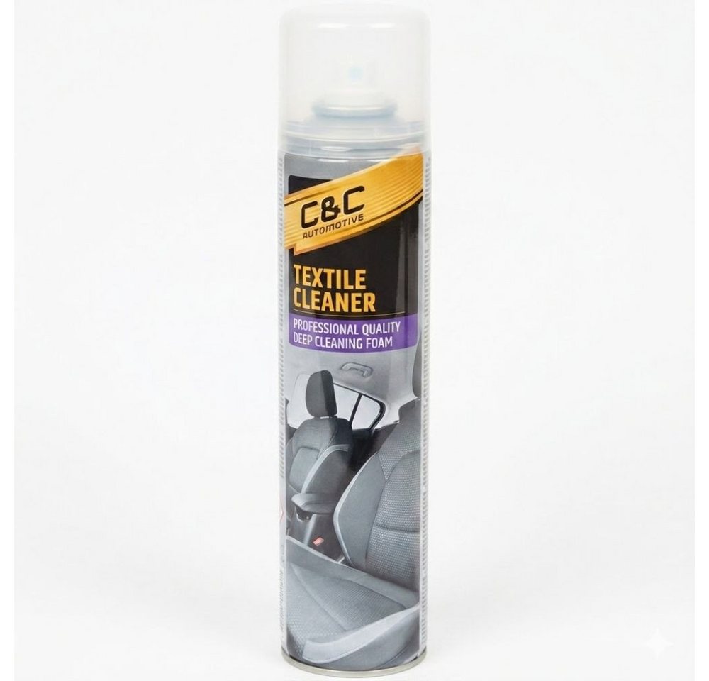 Montegoni Textilreiniger 400ml Polsterreiniger für Auto Caravan und Boot Autopolitur (Einzelstück Textilreiniger Auto, 400ml Polsterreiniger Fahrzeugpflege), Schnelltrocknender Schaum mit Fleckenentfernung und Frischeduft