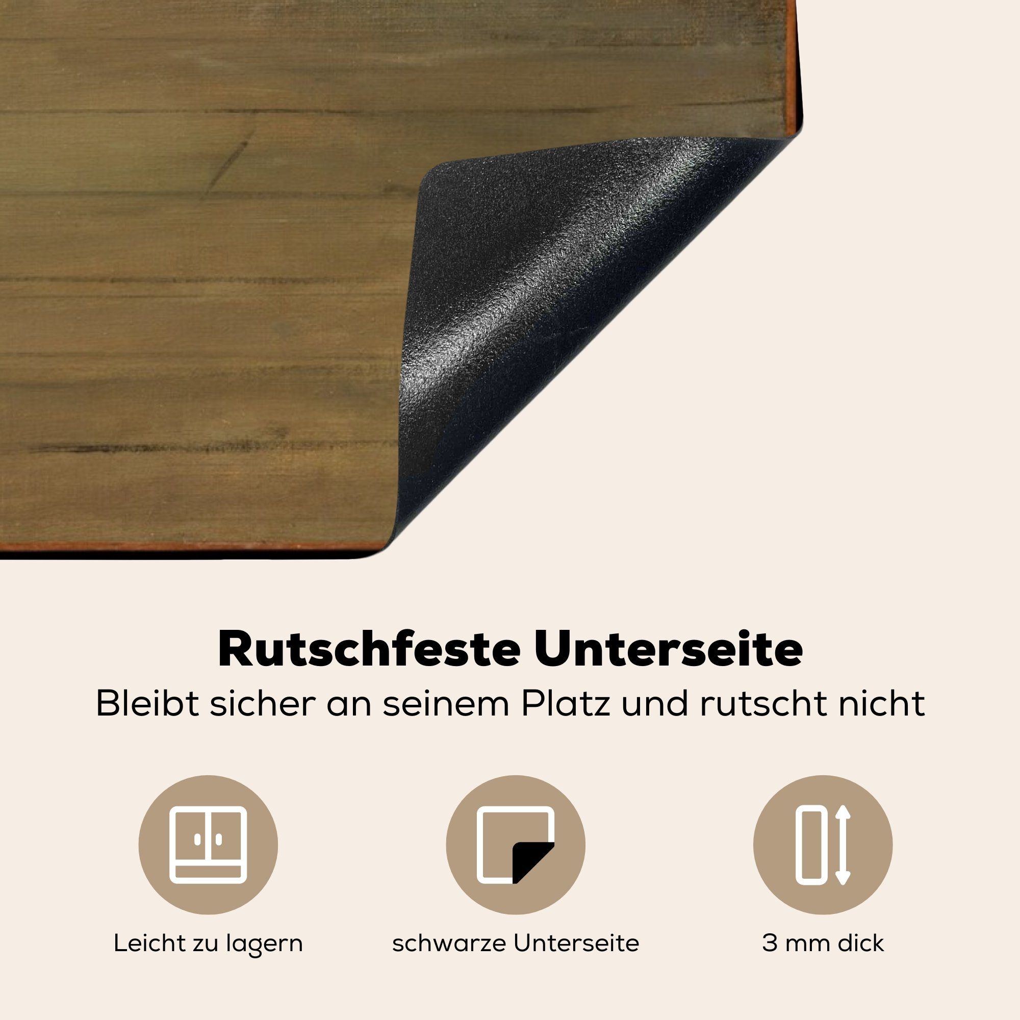 MuchoWow Herdblende-/Abdeckplatte Die Ballettklasse - Arbeitsplatte cm, (1 Vinyl, Gemälde für Degas, küche Edgar 78x78 von Ceranfeldabdeckung, tlg)