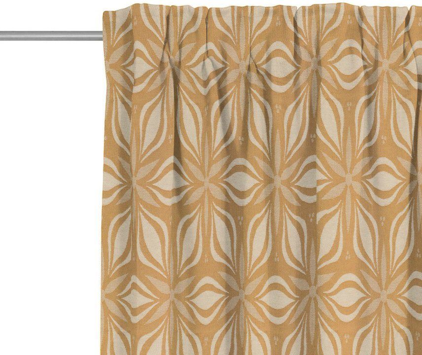 Adam Vorhang Retro Floret (1 St), Multifunktionsband, blickdicht, Jacquard, aus 100% Bio-Baumwolle