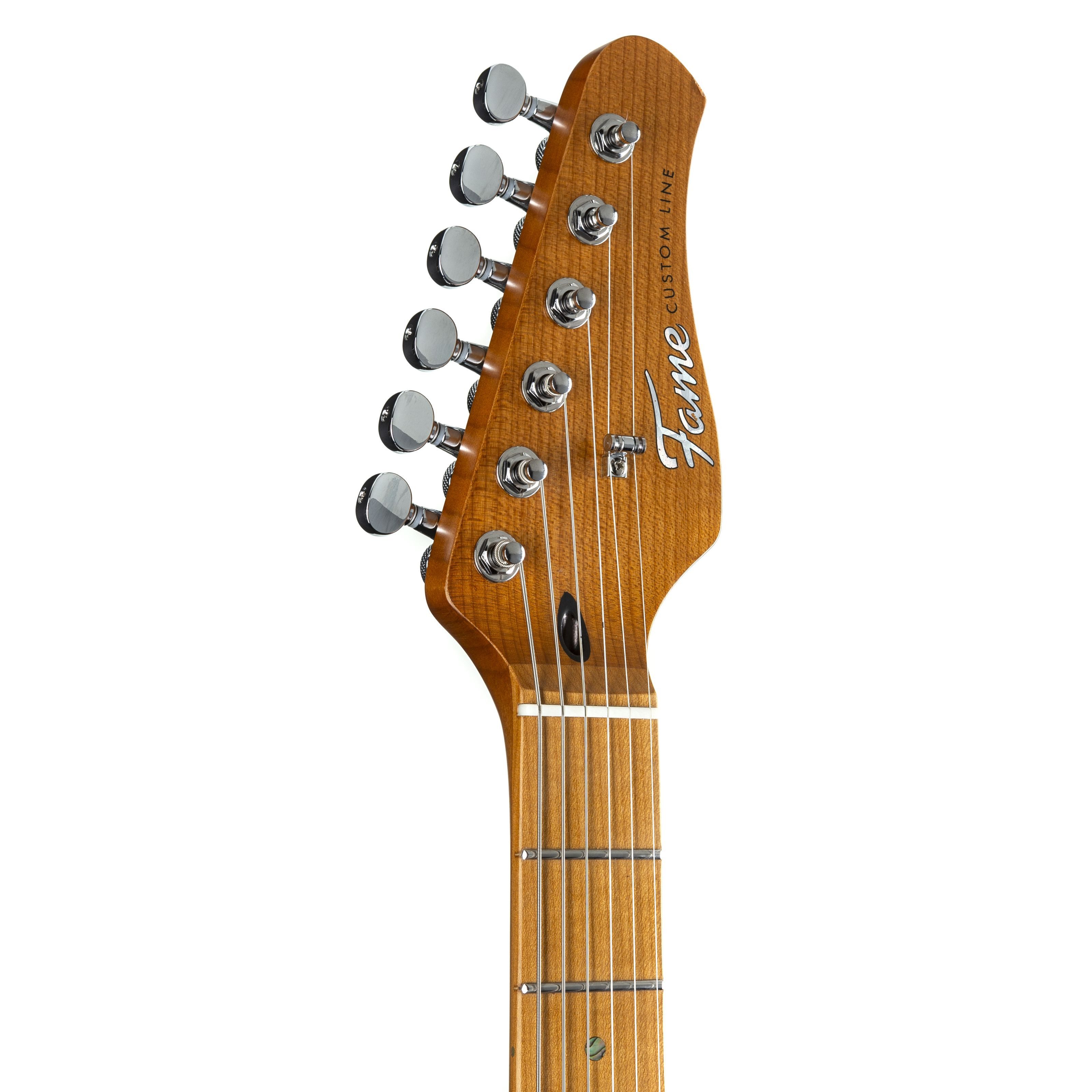 FAME E-Gitarre, E-Gitarren, ST-Modelle, Custom ST HSS MN Sunburst - E-Gitarre
