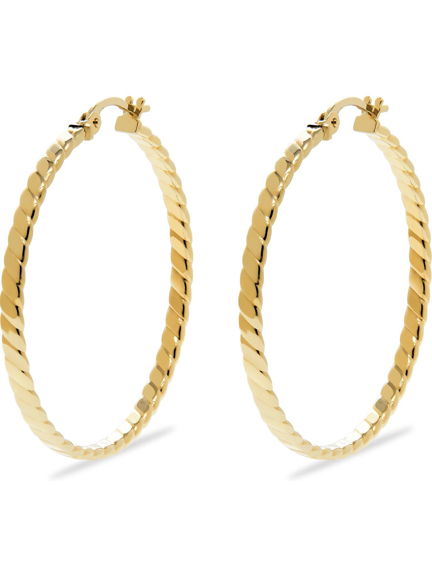 CHRIST Paar Сережки-кільця CHRIST Damen-Creolen 585er Gelbgold (Paar)