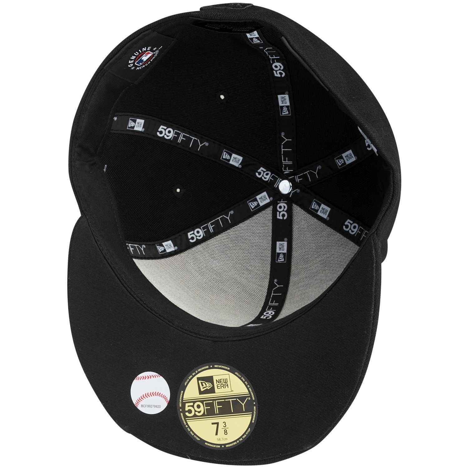 New Era Logo 59Fifty Chicago Sox Fitted White Cap Teams MLB SPILL