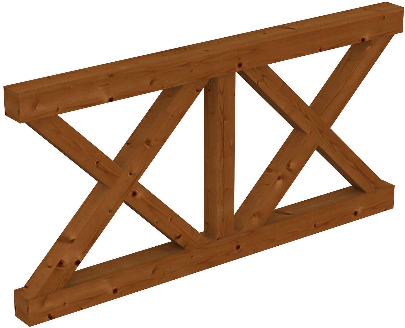Brüstungsgeländer Andreaskreuz