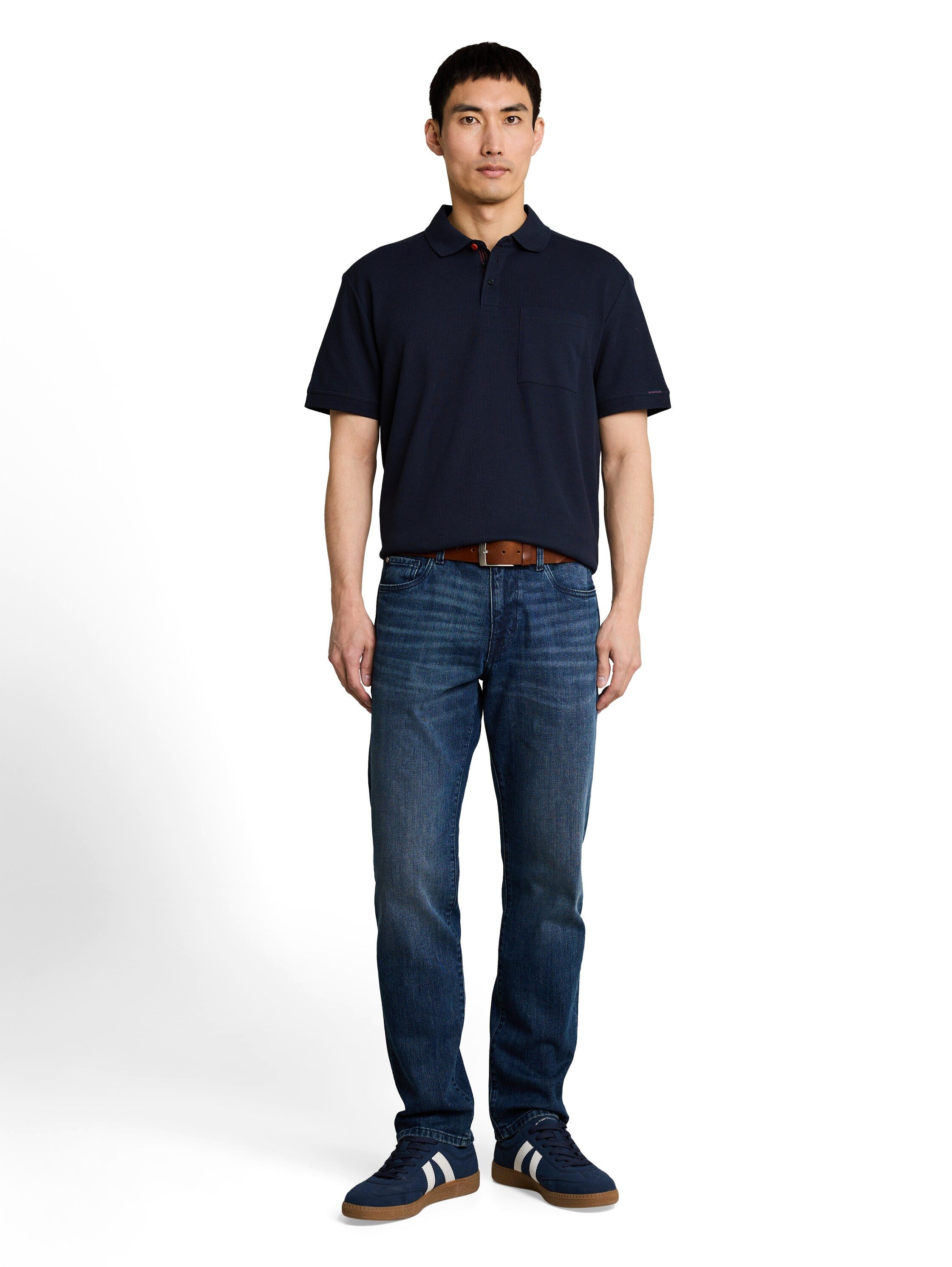 TOM TAILOR Poloshirt Sommer-Poloshirt mit Knopfleiste – Bild 4 von 5